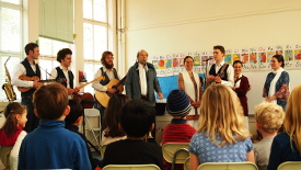 Solaris performing at the Mher school in California