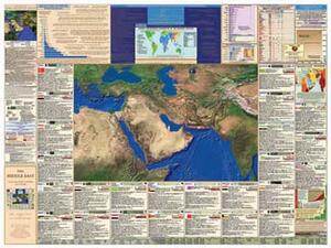 Middle East teaching map - Laminated Wall Chart
