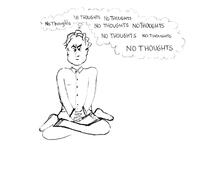 How Not to Meditate - Meditation Cartoon