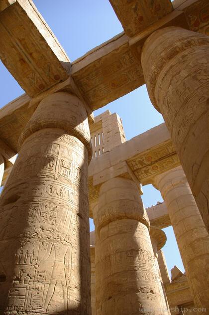 Karnak Temple pillars